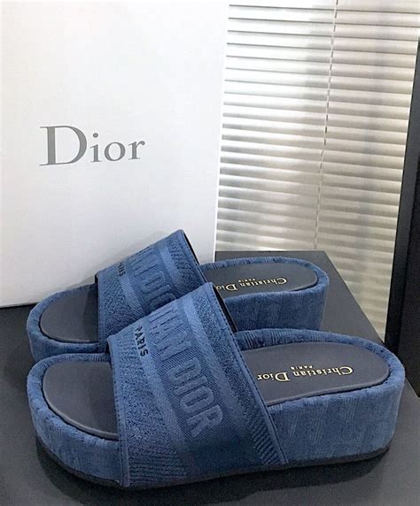 dway slide dior blue|christian Dior dway slides price.